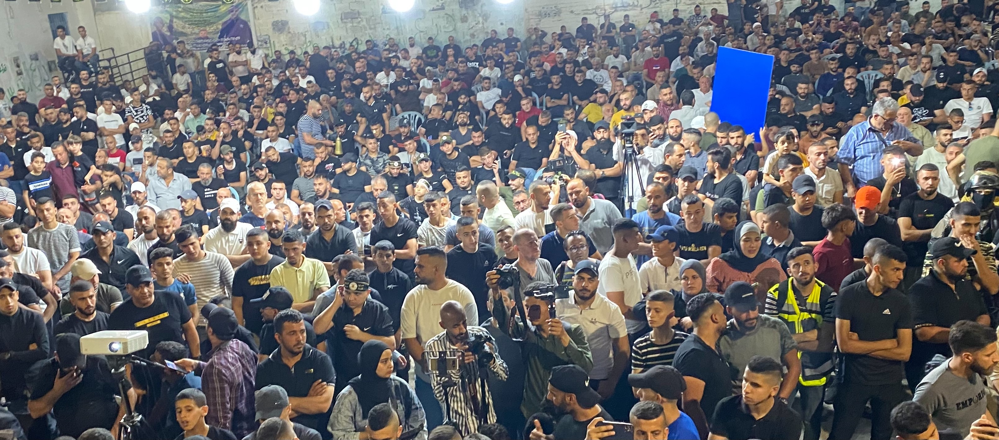 مهرجان تأبيني للشهداء العموري وعليوي وعيسة في مخيم جنين