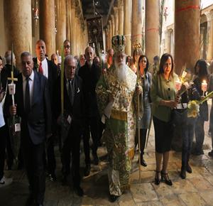 الكنائس المسيحية الشرقية في بيت لحم تحتفل بأحد الشعانين