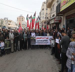  اعتصام في مخيم النصيرات إحياءً لـيوم الأسير الفلسطيني ورفضًا للقانون الإعدام بحق الأسرى في السجون الإسرائيلية