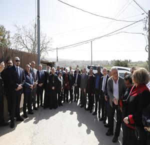زيارة السلك الدبلوماسي لدى دولة فلسطين إلى بلدة بيرزيت لاحاطته  حول هجمات المستعمرين بحق المواطنين وممتلكاتهم 
