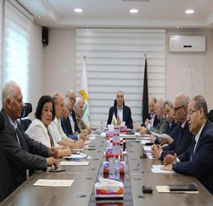 اللجنة التنفيذية لمنظمة التحرير الفلسطينية تعقد اجتماعاً برئاسة نائب الرئيس حسين الشيخ.