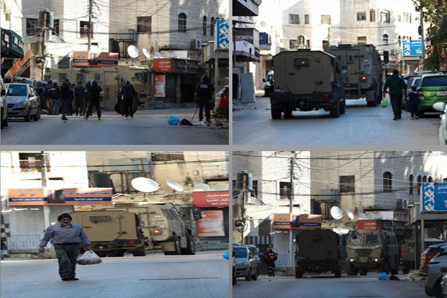 جانب من اقتحام الاحتلال المستمر للبلدة القديمة بمدينة نابلس (تصوير: أيمن نوباني/وفا)