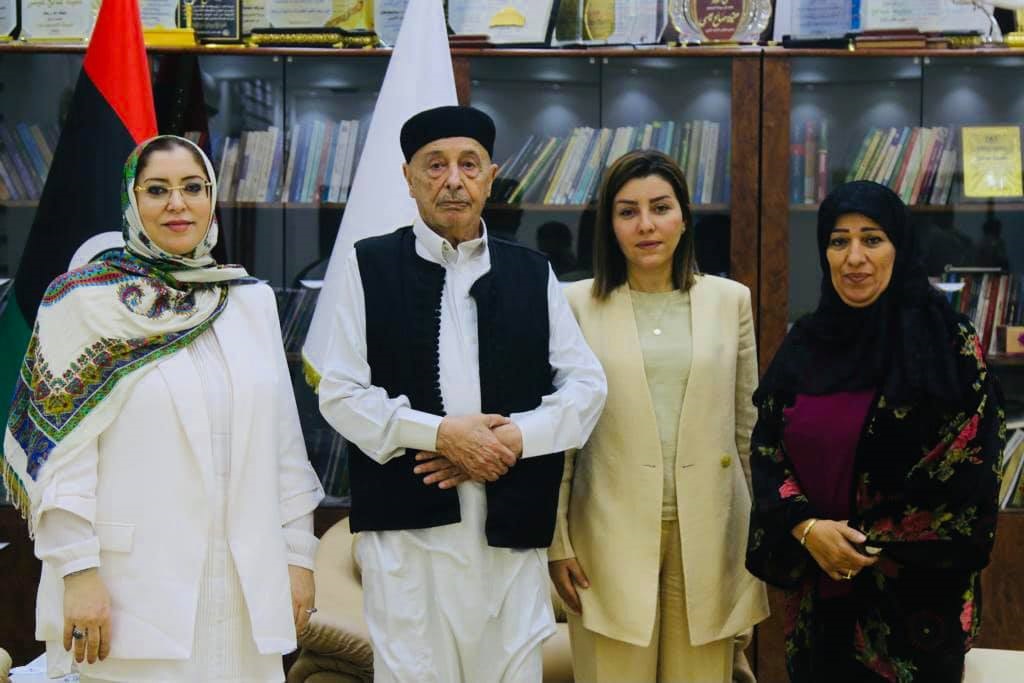 رئيس مجلس النواب الليبي ووزيرة الدولة لشؤون المرأة