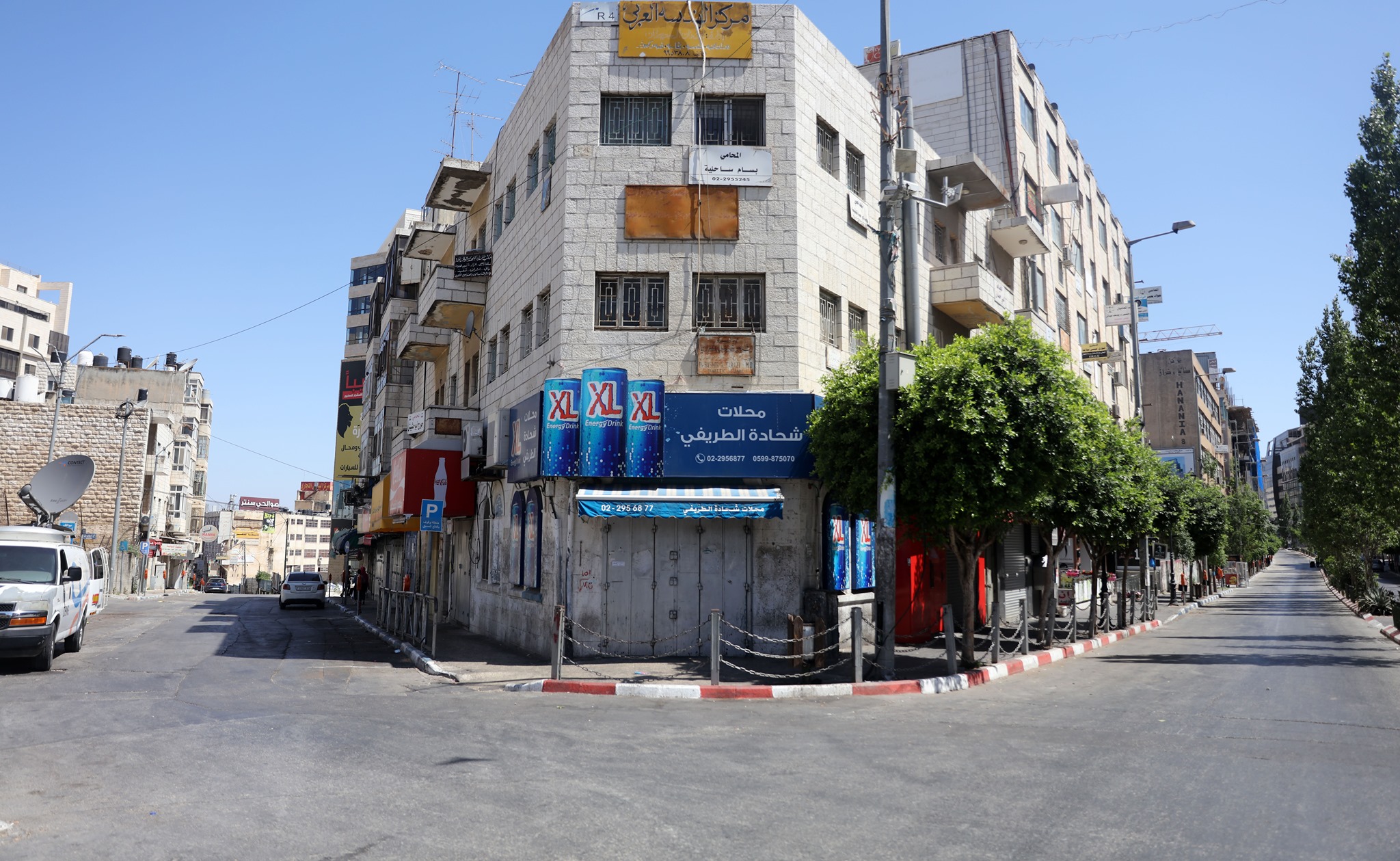 دوار المنارة وسط مدينة رام الله 