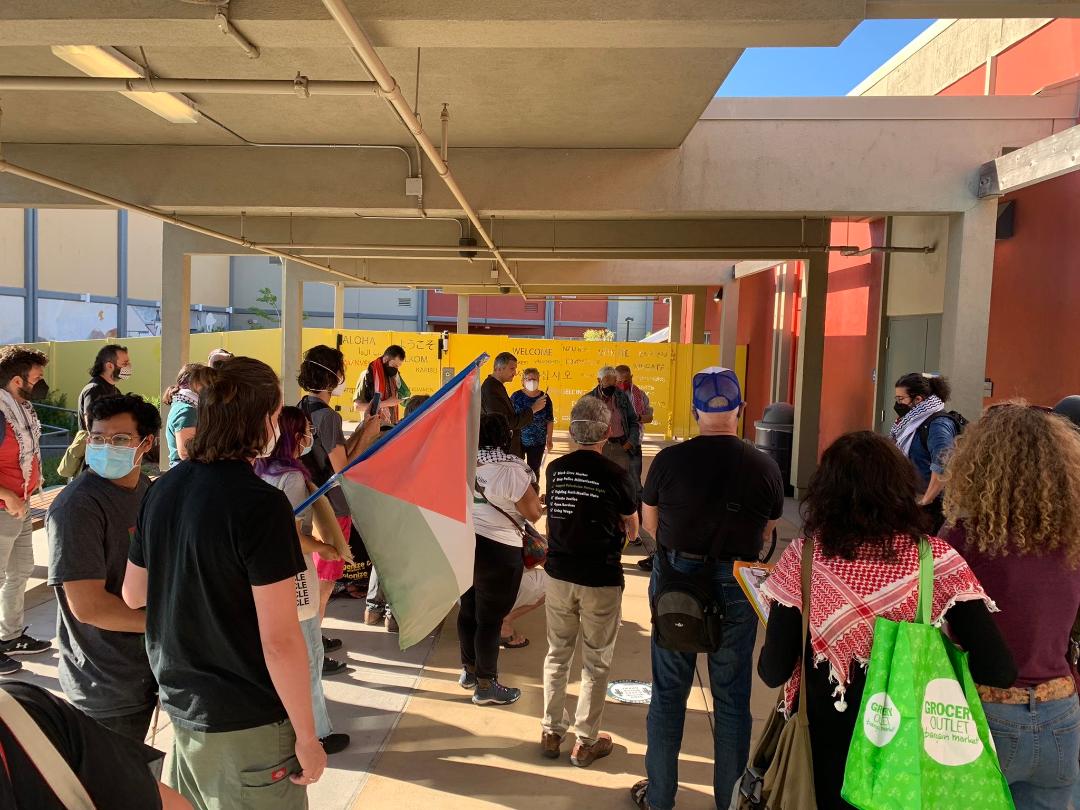 جانب من الاحتجاجات