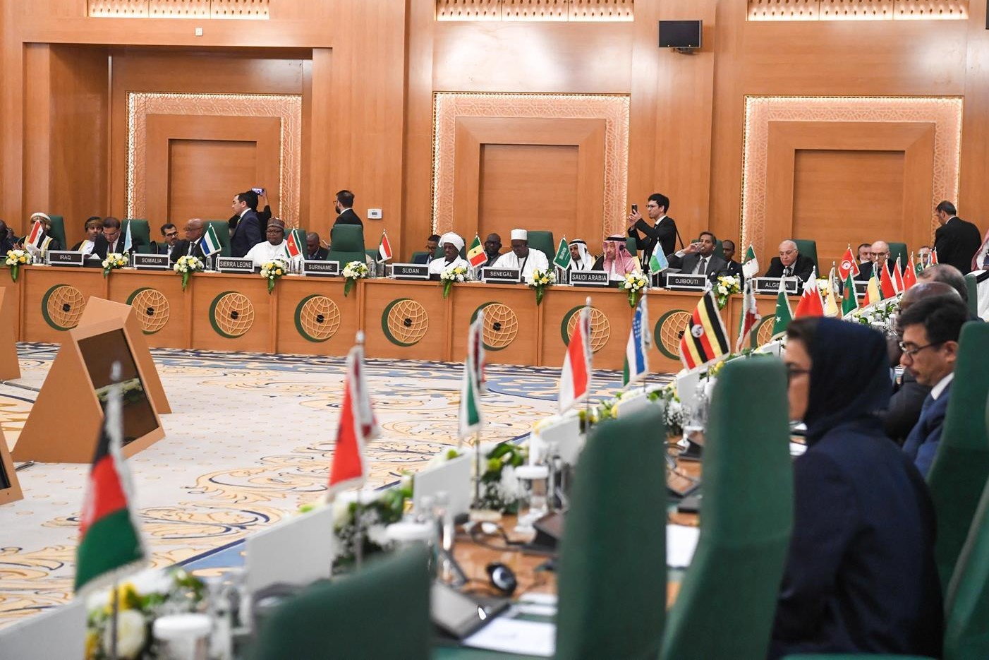 جانب من الاجتماع (صورة نقلا عن وكالة الأنباء السعودية-واس)