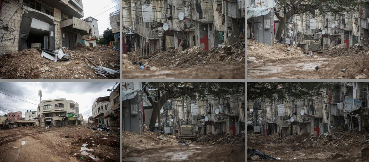  الاحتلال يواصل عمليات الهدم والتدمير في مخيم طولكرم (تصوير: وفا)