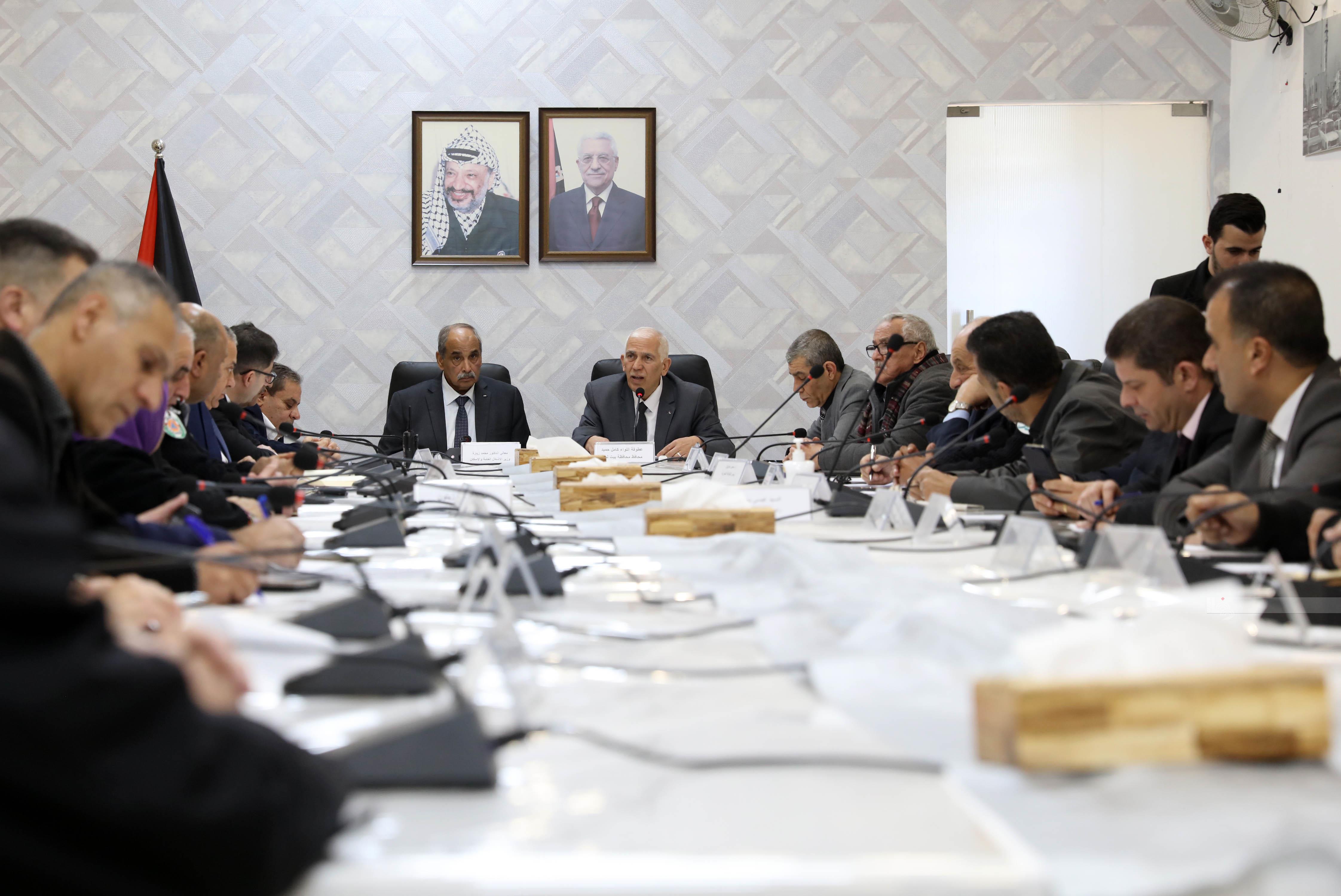 جانب من اللقاء (تصوير: أحمد مزهر/ وفا)