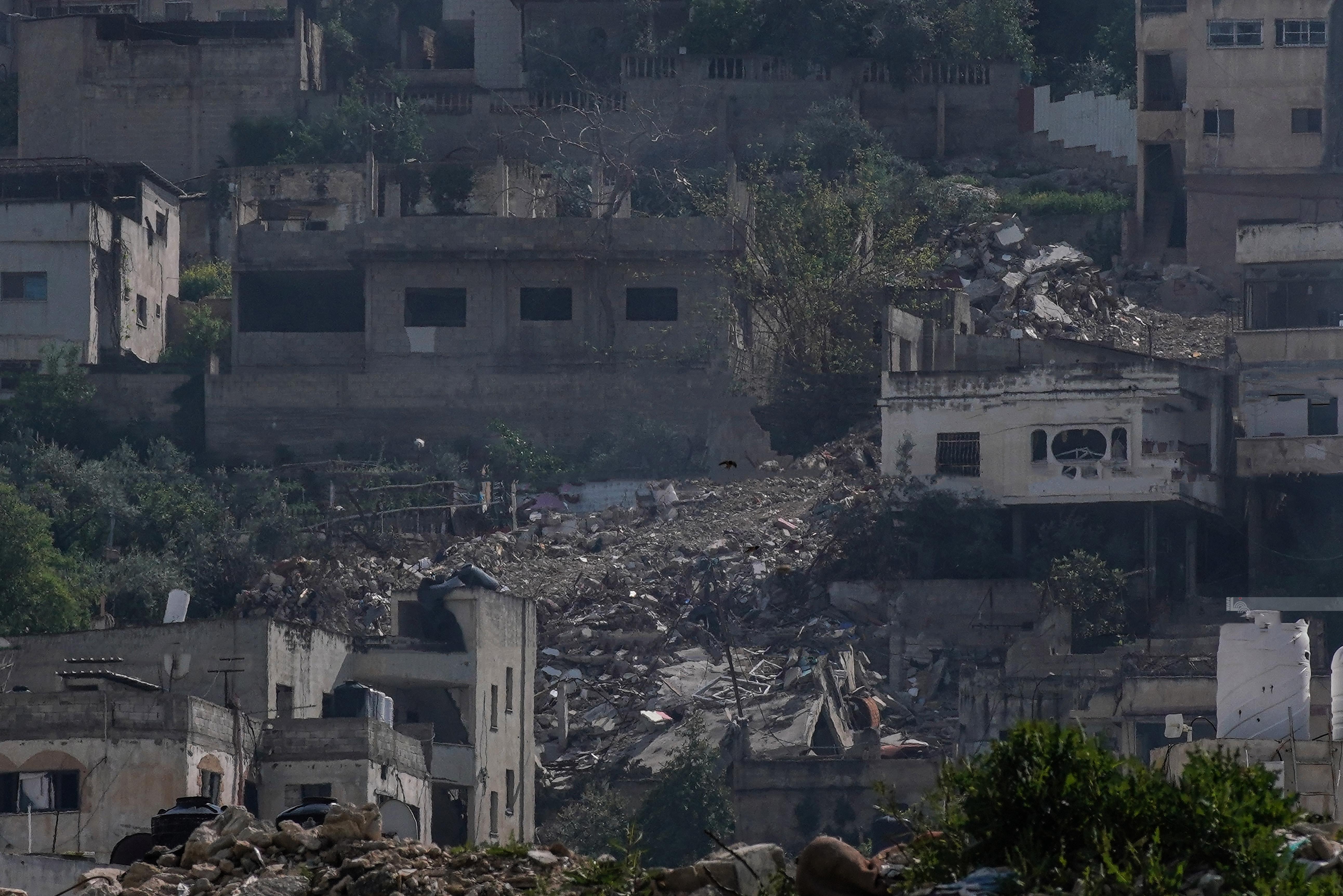 جانب من الدمار الذي خلفه الاحتلال في مخيم جنين (عدسة/وفا)