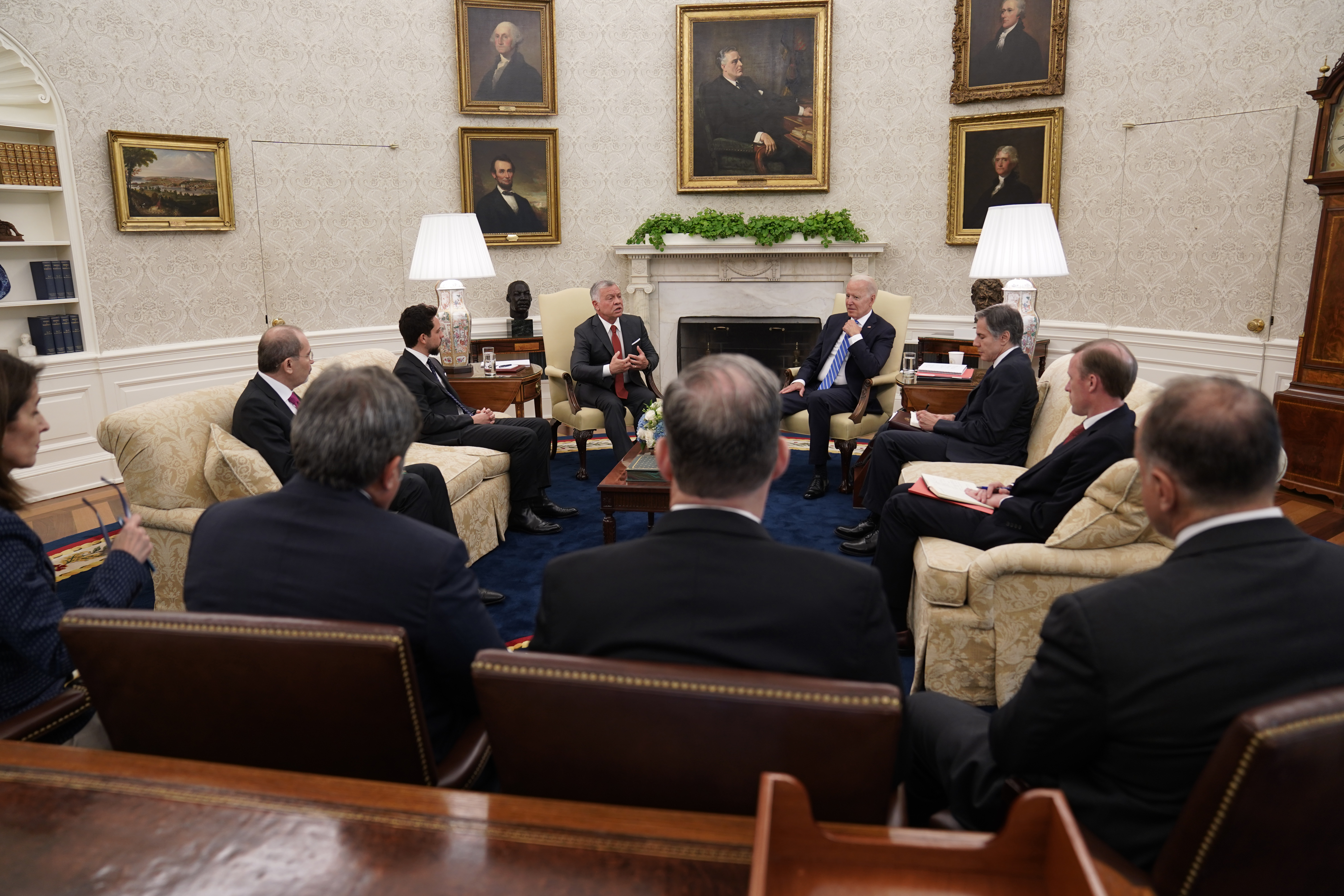 لقاء القمة بين العاهل الأردني والرئيس الأميركي (بترا)