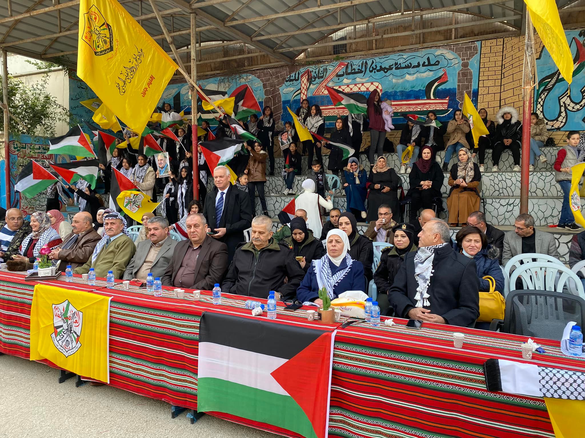 جانب من الاحتفال. عدسة: (ثائر أبو بكر/ وفا)