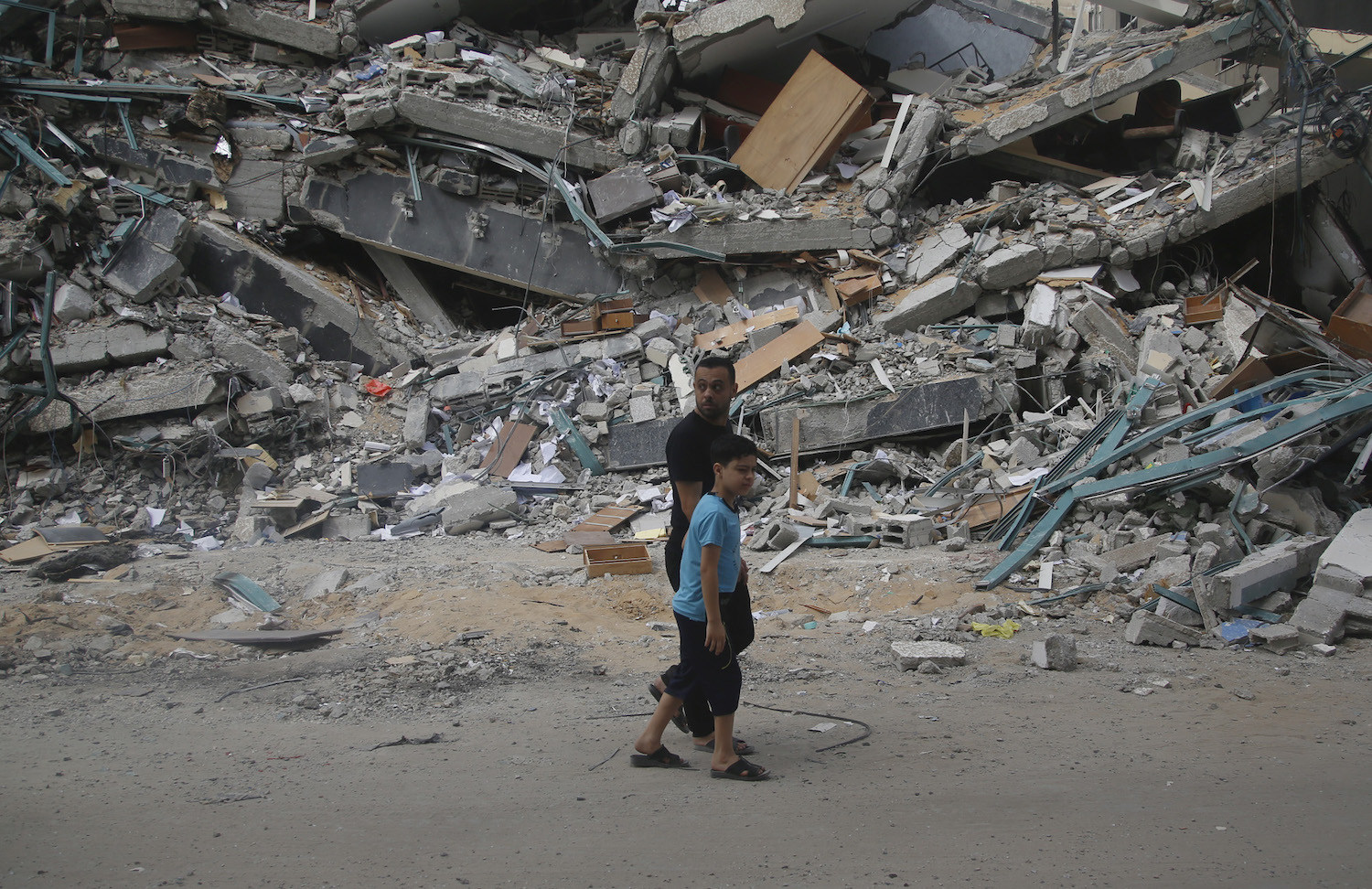 جانب من الدمار الذي خلفه العدوان الإسرائيلي على قطاع غزة (تصوير - حاتم موسى/وفا)