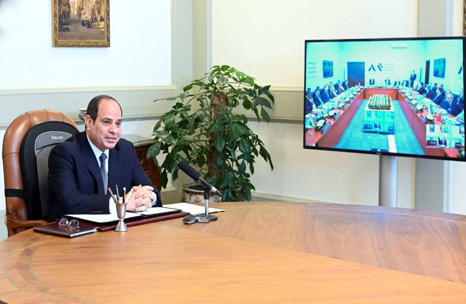 الرئيس السيسي في كلمته خلال افتتاح المنتدى 