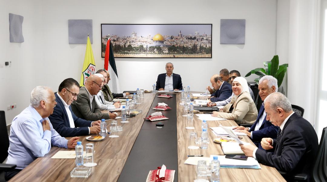 من اجتماع اللجنة المركزية لحركة "فتح"، تصوير: حذيفة سرور