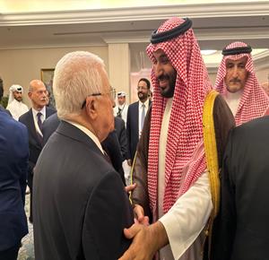 الرئيس يلتقي ولي العهد السعودي في الدوحة