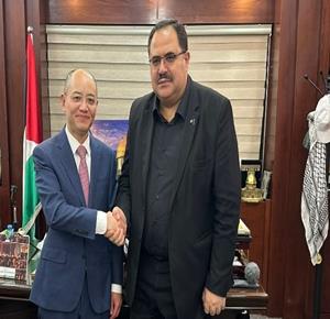 صيدم يستقبل سفير الصين لدى فلسطين