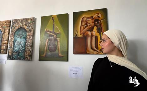 فنانو غزة يرسمون الأمل