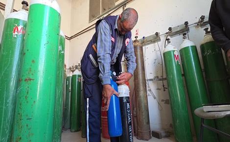 محطة الأكسجين بمستشفى ناصر مهددة بالتوقف 